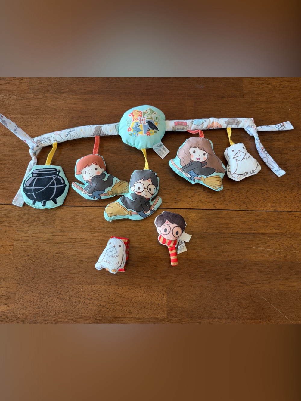 Harry Potter Themed Plush Stroller/Car Seat Toy and Arm Rattles